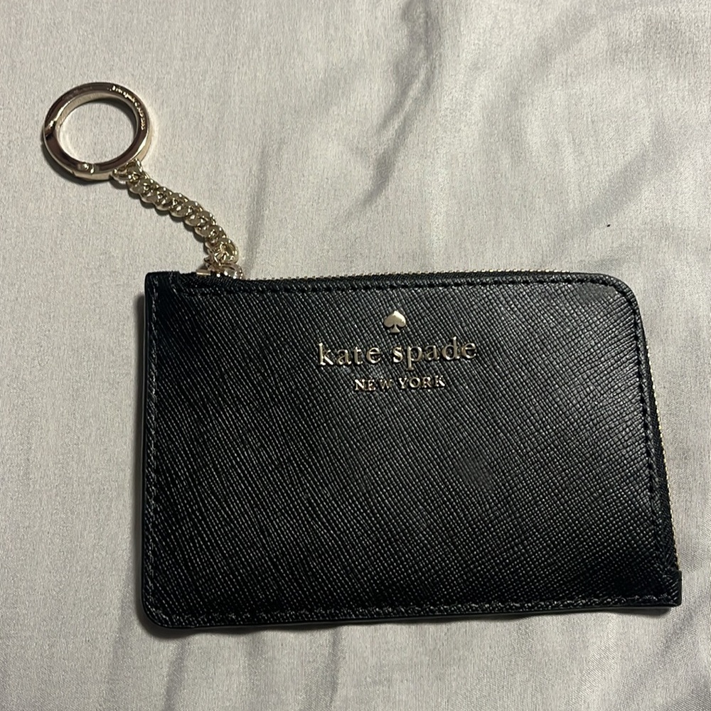 Kate spade card/coin case keychain , EUC